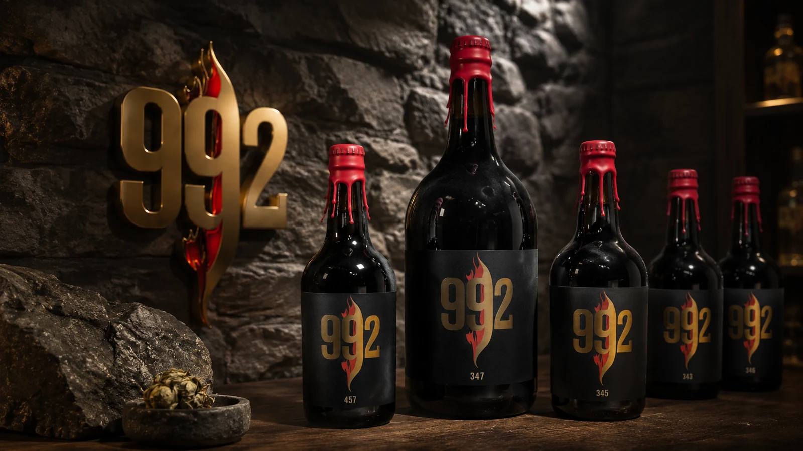Selección de botellas 992 con Magnum